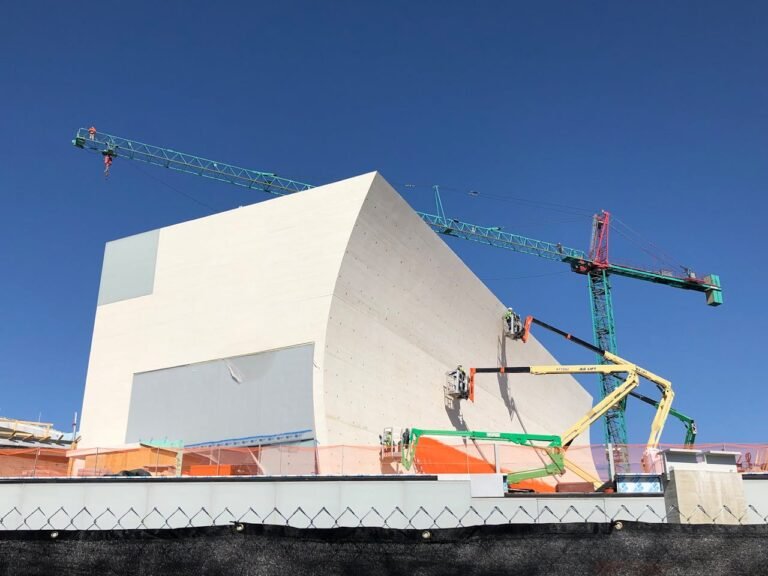 Construction of the new building at the university of california, san diego